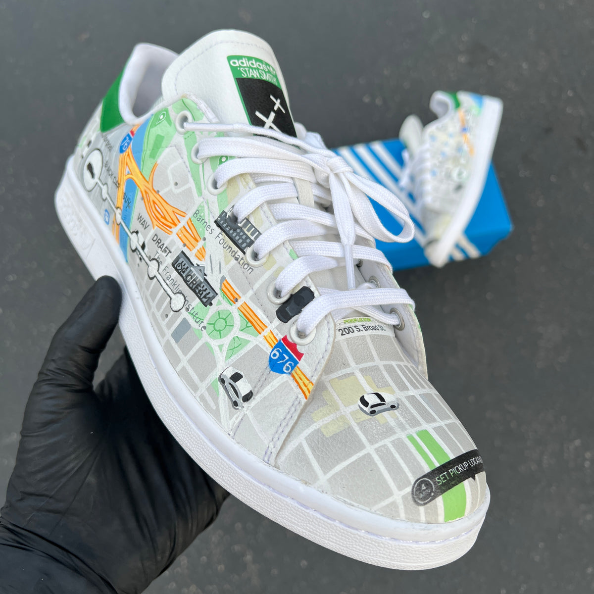 Custom Painted "Uber" Adidas Stan Smith – B Street Shoes
